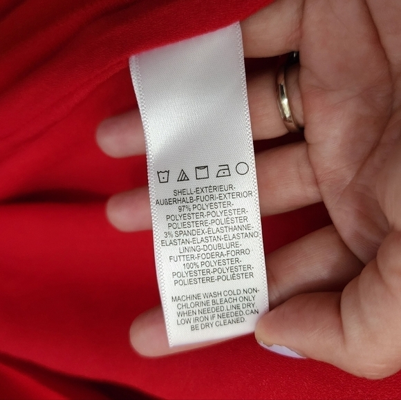 Dress the Population Rouge Shiloh Red Halter Gown Dress Event Party Prom - Picture 13 of 14